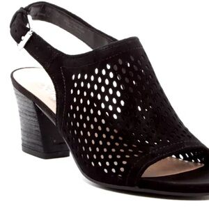 NWT Franco Sarto Monaco Black sandal sz 9